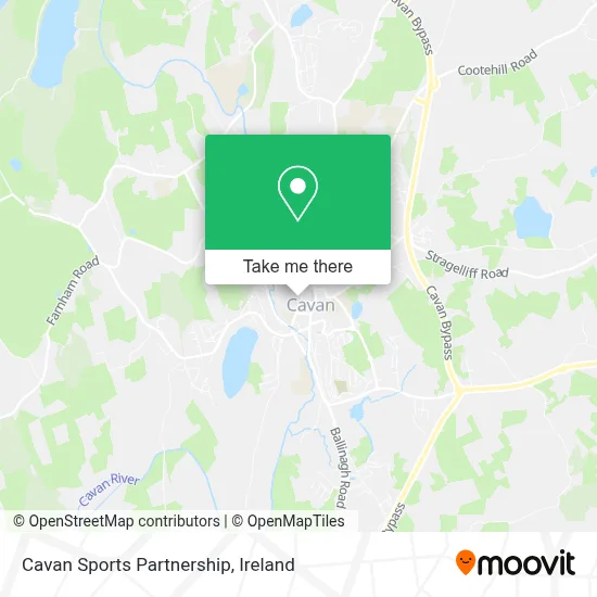 Cavan Sports Partnership map
