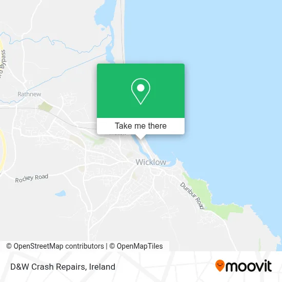 D&W Crash Repairs map