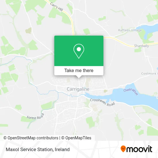 Maxol Service Station map