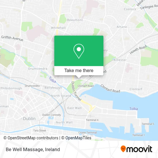 Be Well Massage map