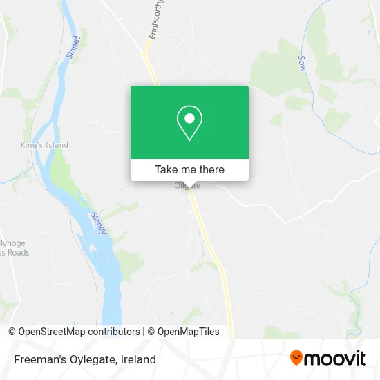 Freeman's Oylegate map