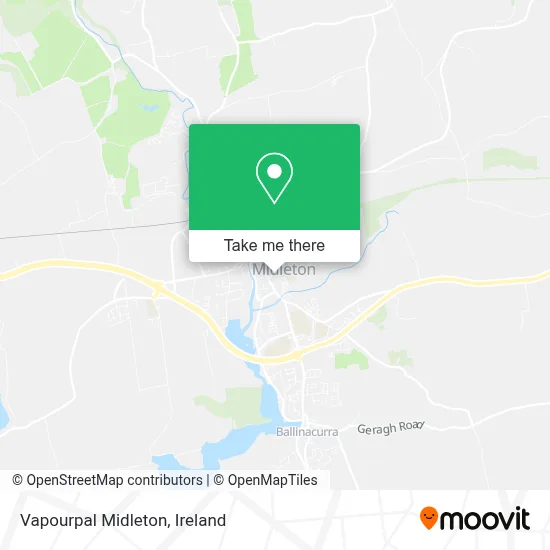 Vapourpal Midleton map