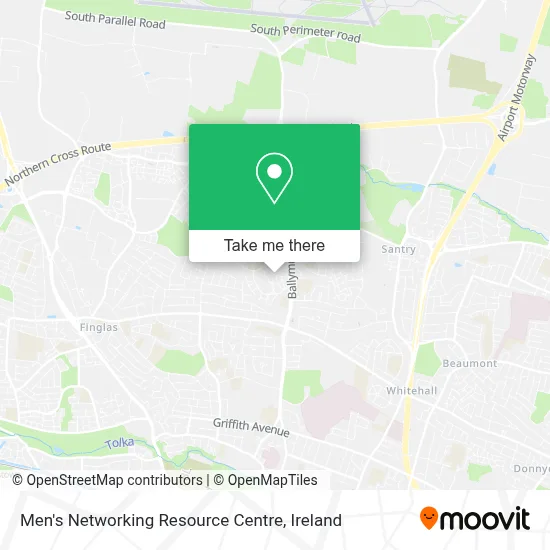 Men's Networking Resource Centre map