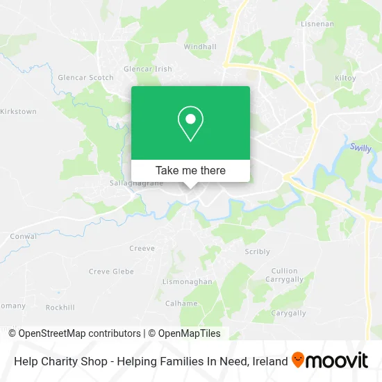 Help Charity Shop - Helping Families In Need map