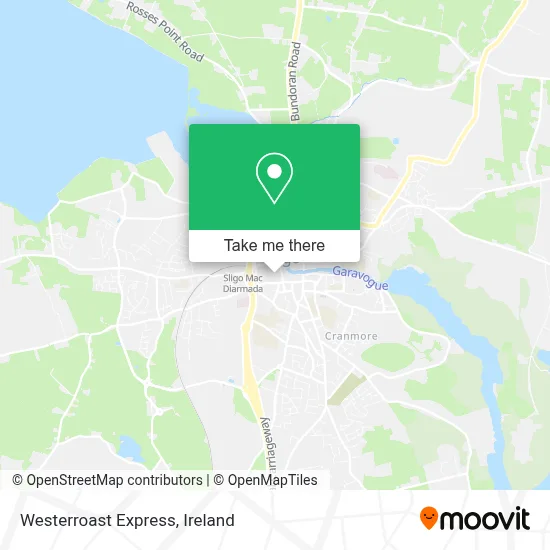 Westerroast Express map
