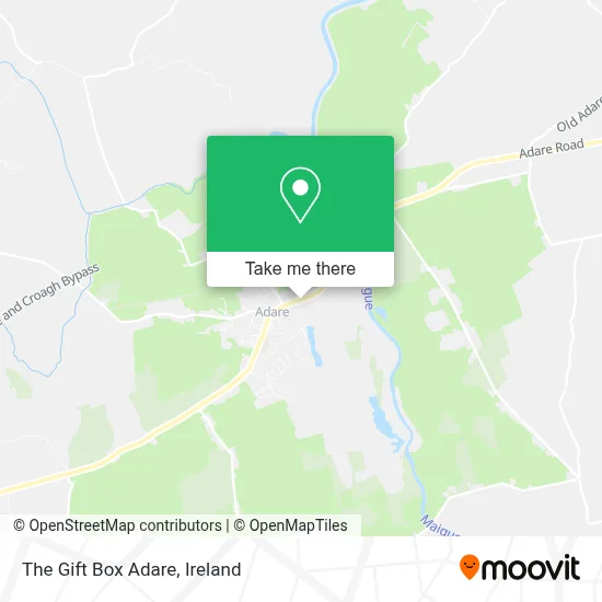 The Gift Box Adare map