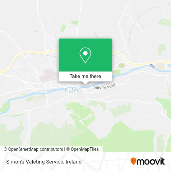 Simon's Valeting Service map