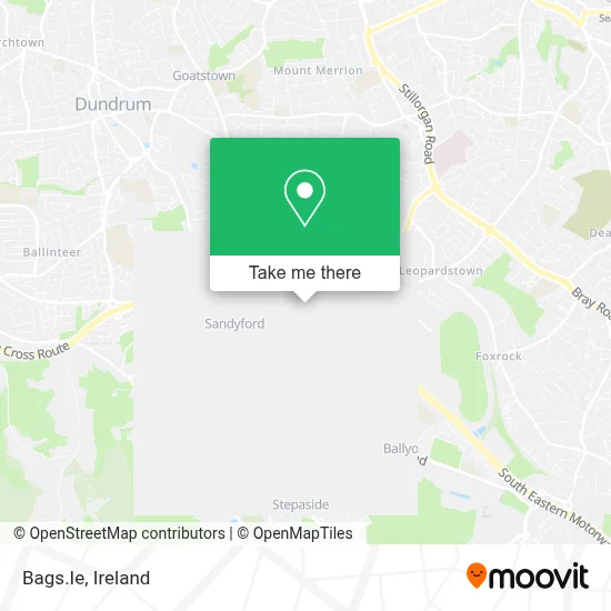 Bags.Ie map