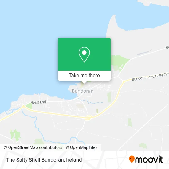 The Salty Shell Bundoran map