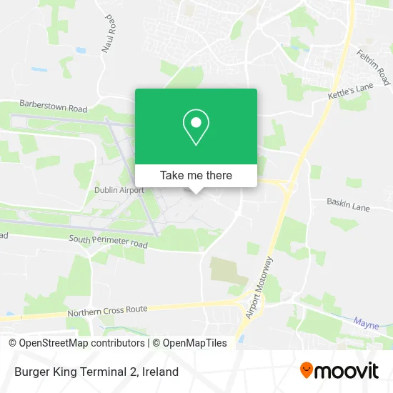 Burger King Terminal 2 map