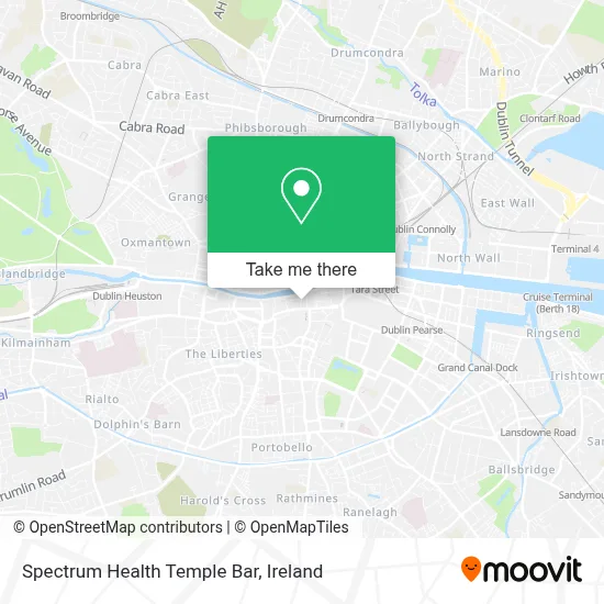 Spectrum Health Temple Bar map