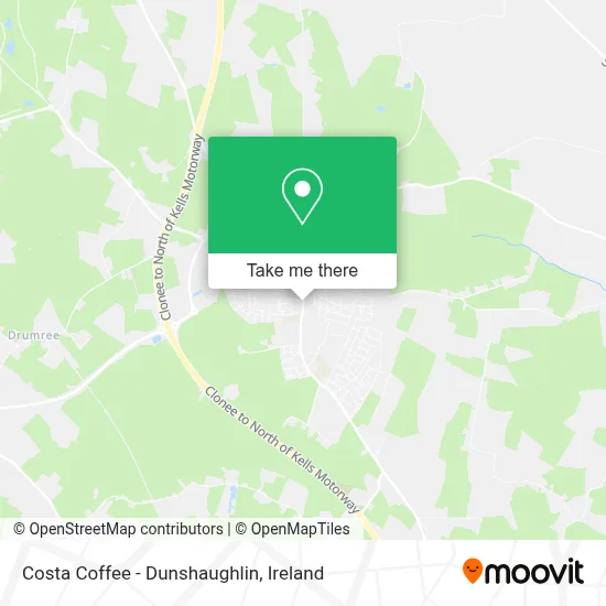 Costa Coffee - Dunshaughlin map