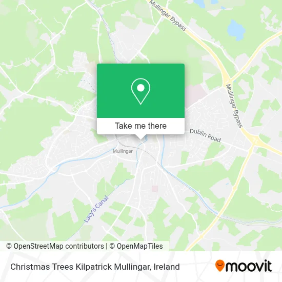 Christmas Trees Kilpatrick Mullingar map