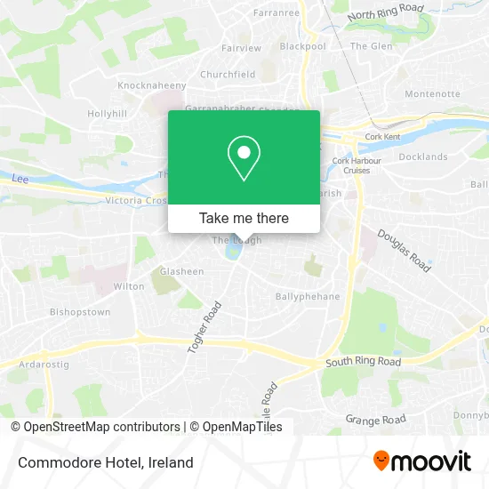 Commodore Hotel map