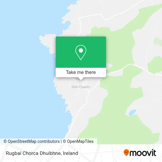 Rugbaí Chorca Dhuibhne map