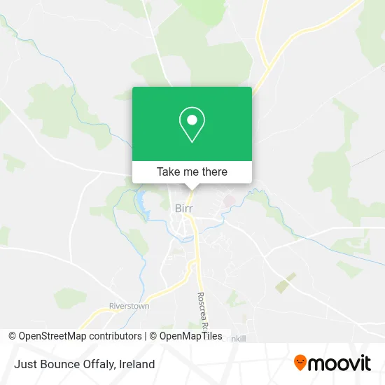 Just Bounce Offaly map