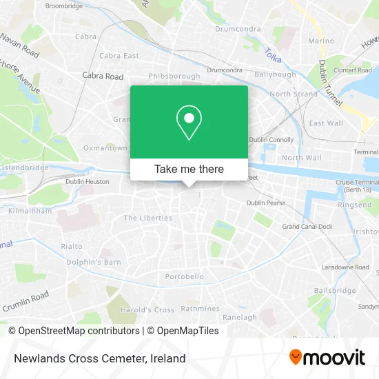 Newlands Cross Cemeter map