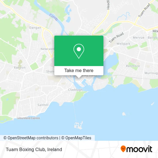 Tuam Boxing Club map