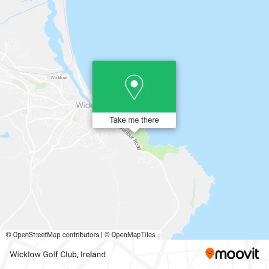 Wicklow Golf Club map