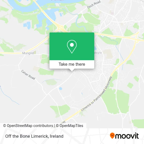 Off the Bone Limerick map