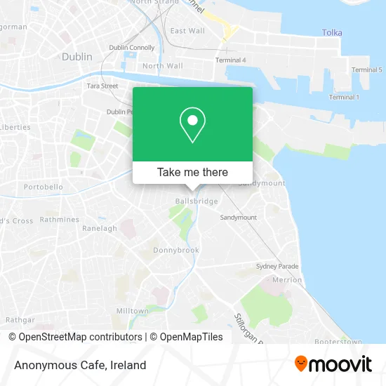 Anonymous Cafe map