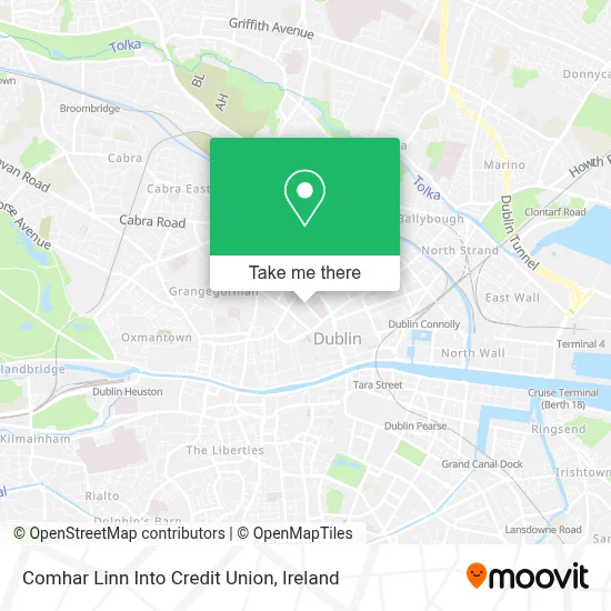 Comhar Linn Into Credit Union map