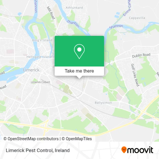 Limerick Pest Control map