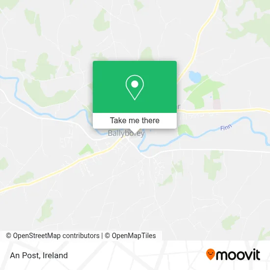 An Post map