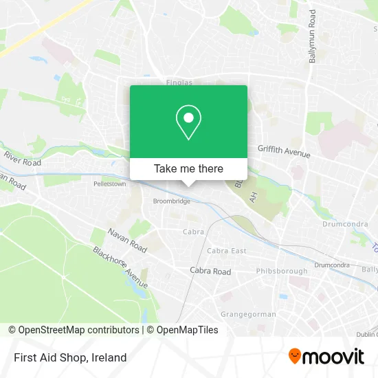 First Aid Shop map