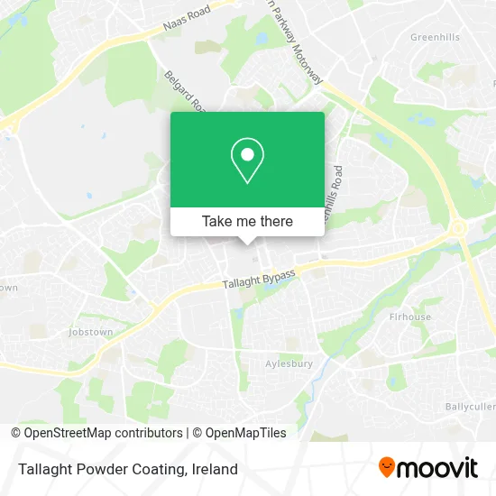 Tallaght Powder Coating map