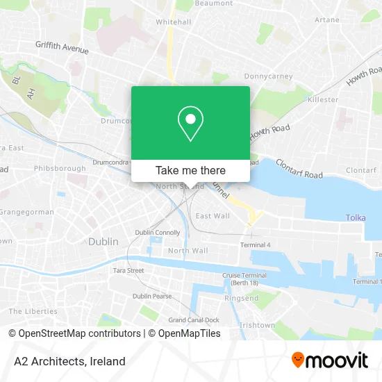 A2 Architects map