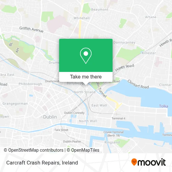 Carcraft Crash Repairs map