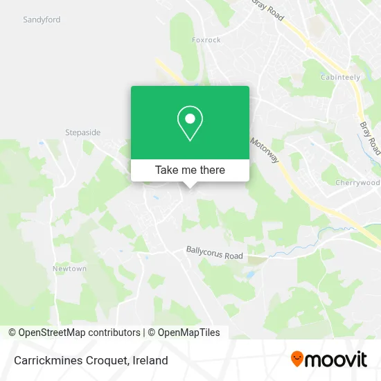 Carrickmines Croquet map