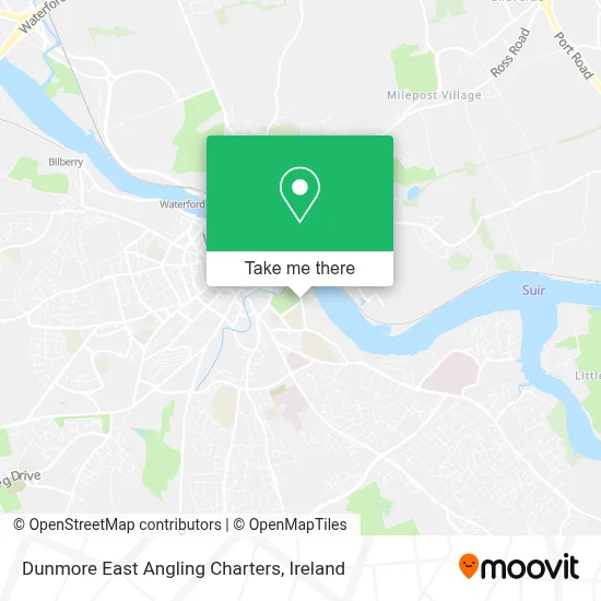 Dunmore East Angling Charters map