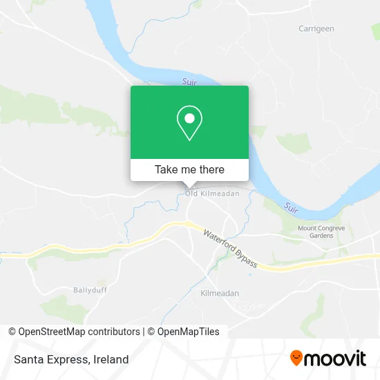 Santa Express map