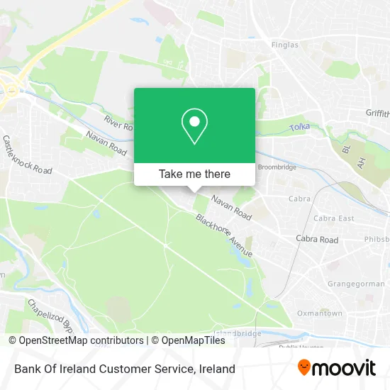 Bank Of Ireland Customer Service map