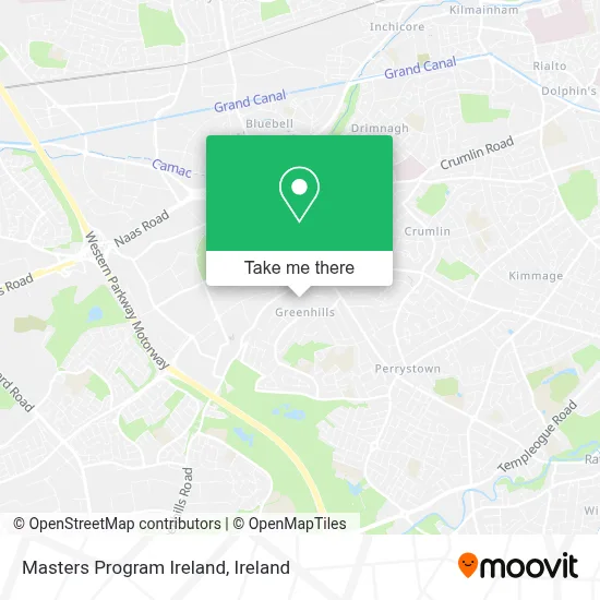 Masters Program Ireland map