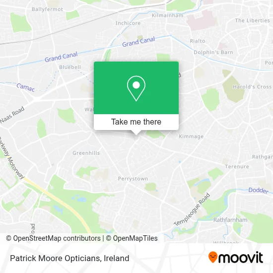Patrick Moore Opticians map