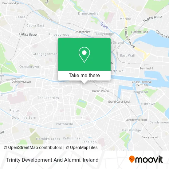 Trinity Development And Alumni map
