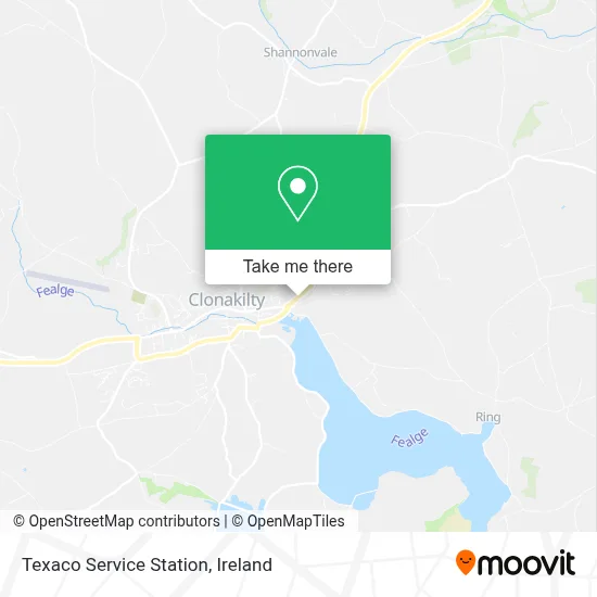 Texaco Service Station map