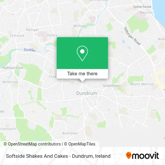 Softside Shakes And Cakes - Dundrum map