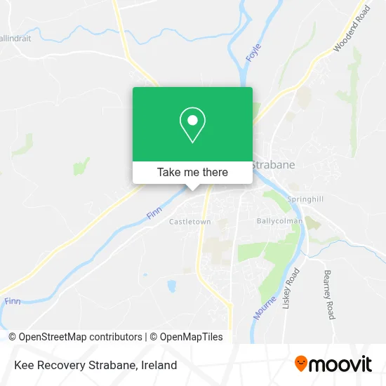 Kee Recovery Strabane map