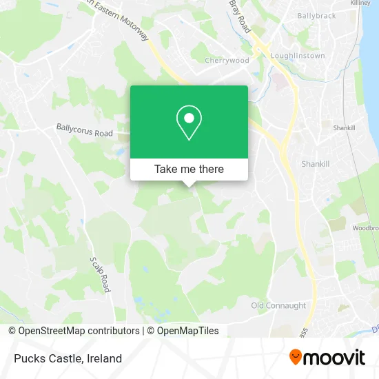Pucks Castle map