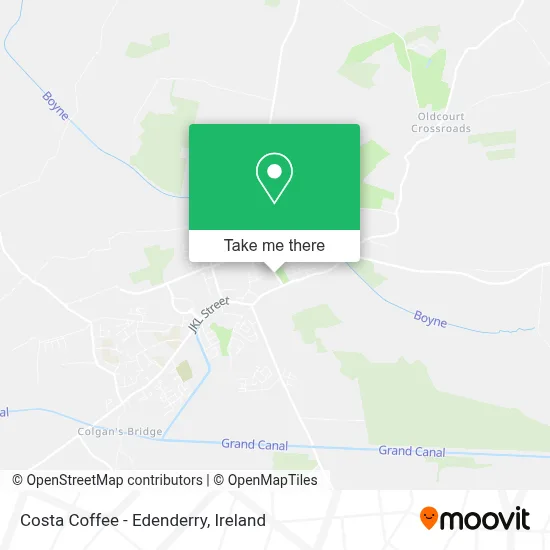 Costa Coffee - Edenderry map