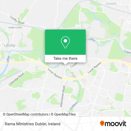 Rama Ministries Dublin map