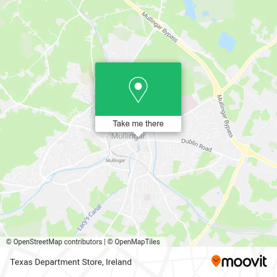 Texas Department Store map