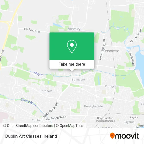 Dublin Art Classes map