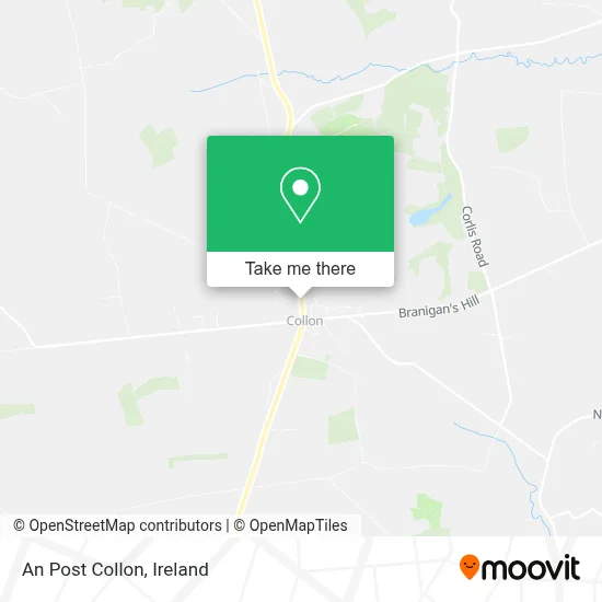 An Post Collon map