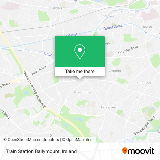 Train Station Ballymount map
