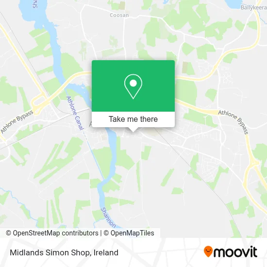 Midlands Simon Shop map